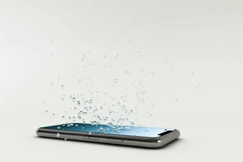 Broken smartphone Stock Illustration