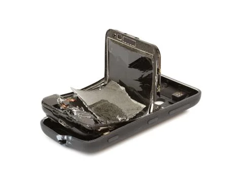 Broken smartphone Stock Photos