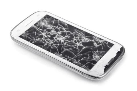 Broken smartphone Stock Photos