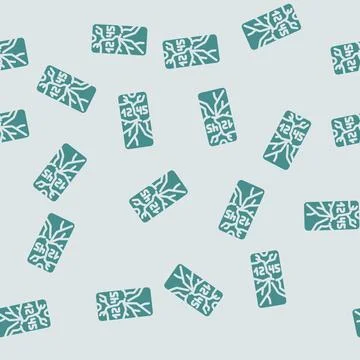 Broken smartphone screen glyph vector seamless pattern Stock Illustration