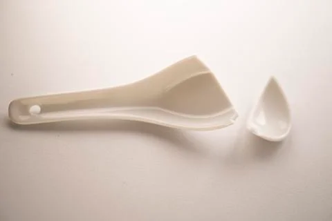 Broken spoon Foto stock