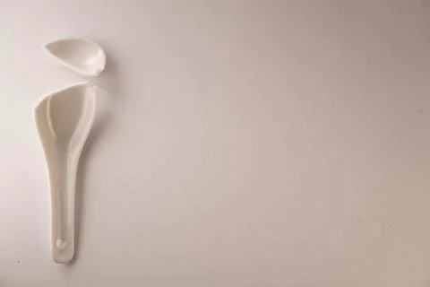 Broken spoon Stock Photos