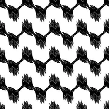 Broken stump pattern seamless vector Illustrazione stock