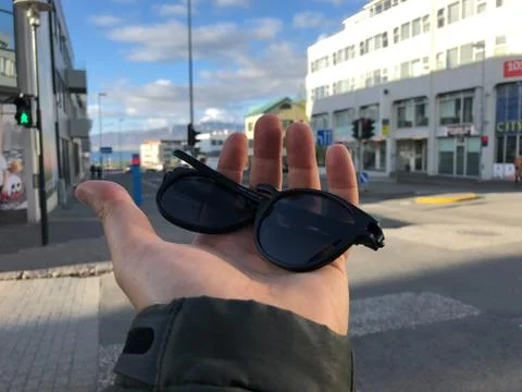 Broken Sunglasses Stock Photos