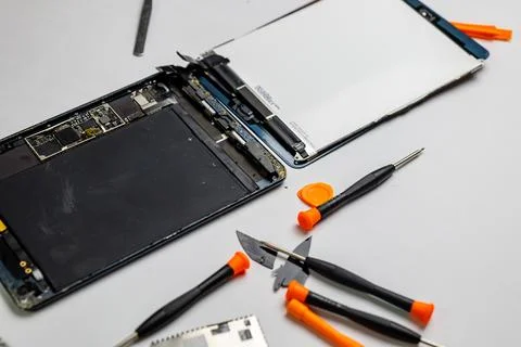 Broken Tab Stockfoto's
