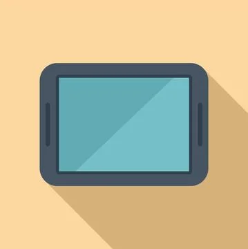 Broken tablet icon flat vector. Repair mobile Stock Illustration
