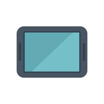Broken tablet icon flat vector. Repair mobile Stock Illustration
