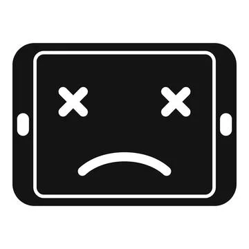 Broken tablet icon simple vector. Repair phone Illustrazione stock