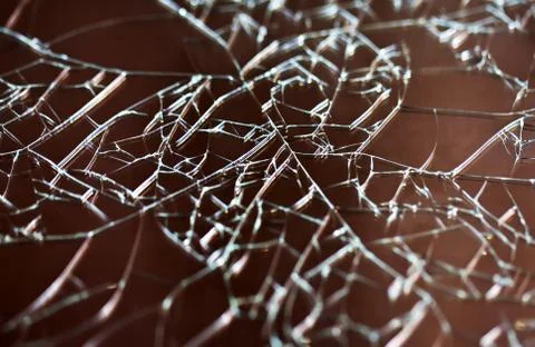 Broken tablet touchscreen closeup Stock Photos