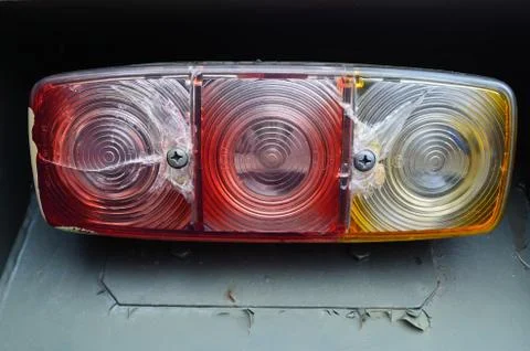 Broken tail light Stock Photos