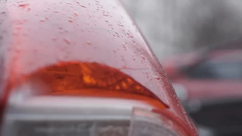 Broken taillight car Stock Footage 103853547