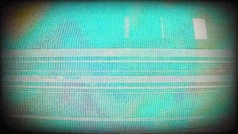 Broken Tape VHS Distortion Loop Stock Footage 322606163