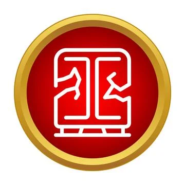 Broken technology icon representing damaged electronics disposal Stockillustratie