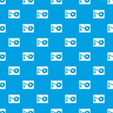 Broken technology pattern seamless blue 스톡 일러스트