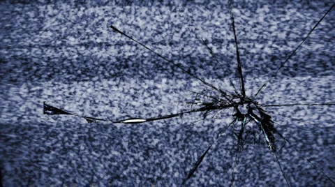 Broken television Stock Footage 6523453