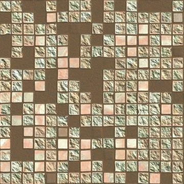 Broken tiles Stock Illustration