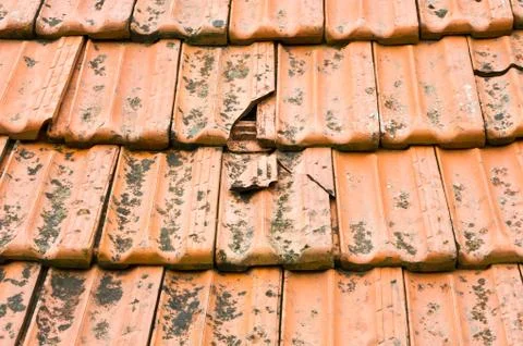 Broken tiles Stock Photos