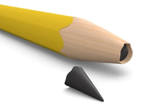 Broken tip Stock Illustration