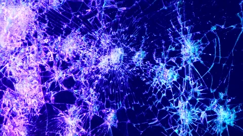 Broken touch screen of a smartphone Stock Footage 251144054