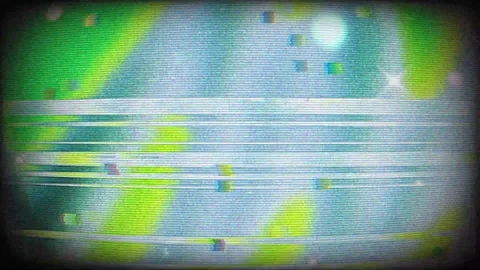 Broken TV Error Visual Loop Stock Footage 322604443