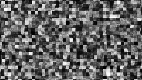 Broken TV screen with black and white noise Stock Footage 104570342