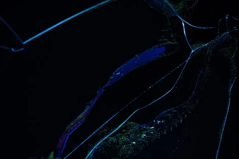 Broken TV screen crack with digital pixel noise 库存插图