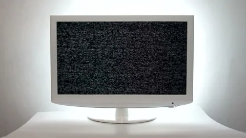 Broken TV set Stock Footage 91329990