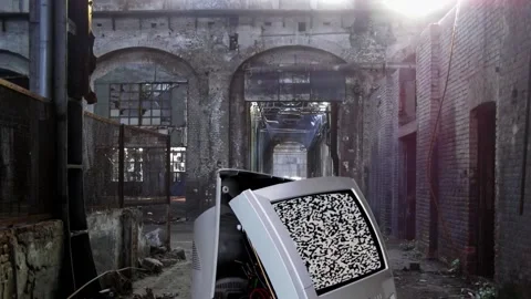 Broken tv static noise Stock Footage 141602990