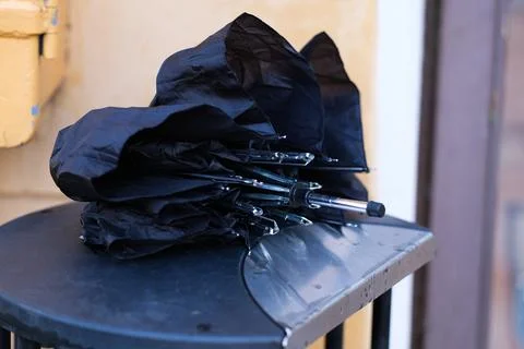 Broken umbrella Stock Photos