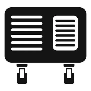 Broken unit icon simple vector. Repair air conditioner Stock Illustration