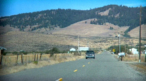 Broken Van on Road Stock Footage 840406