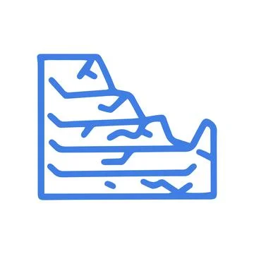 Broken ventilation grill line vector doodle simple icon イラスト素材