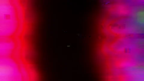 Broken video with digital pixel glitch, pixel noise. Gradient color distortion Stockbeeldmateriaal 143674516