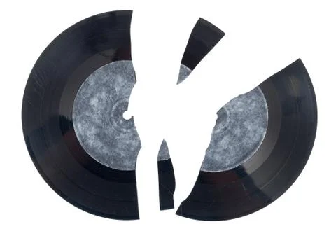 Broken vinyl Stock Photos