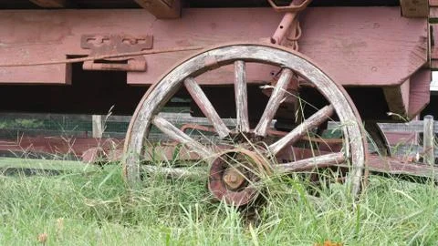 Broken Wagon Wheel Foto stock