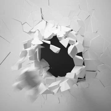 Broken Wall Ilustración de archivo