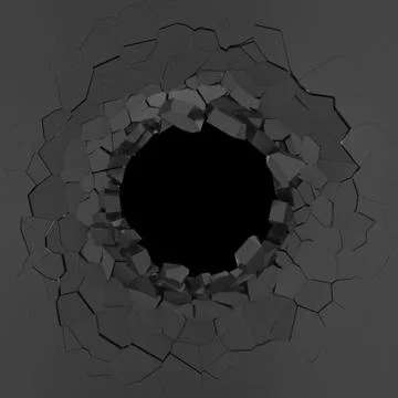 Broken wall Stock Illustration