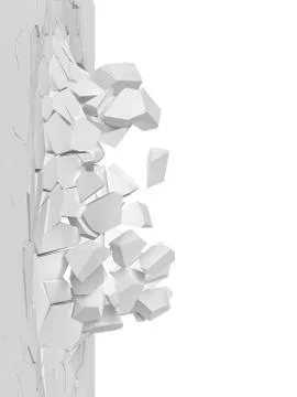 Broken wall Stock Illustration
