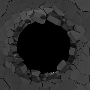 Broken wall Stock Illustration