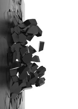 Broken wall Stock Illustration