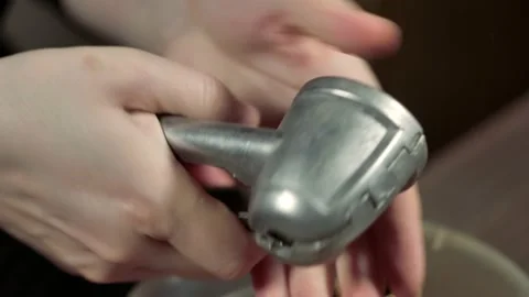 Broken Walnut With Nutcracker Stock Footage 151350606