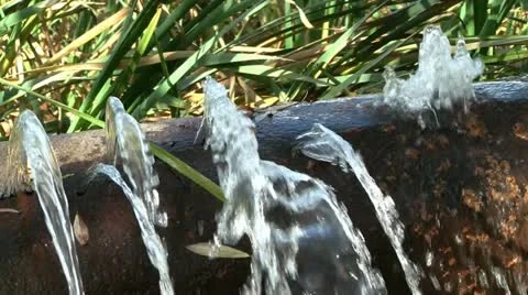 Broken water pipe 스톡 동영상 12455479