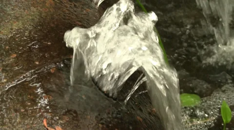 Broken water pipe Stock Footage 28754718
