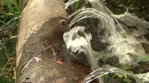 Broken water pipe 스톡 동영상 28754983