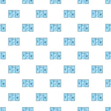 Broken window glass pattern creating seamless background Ilustración de archivo
