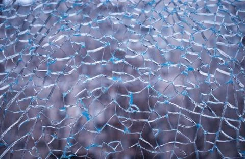Broken window glass texture background Stock Photos