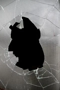 Broken window Stock Photos