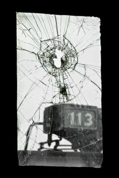Broken window Stock Photos