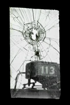 Broken window Stock Photos