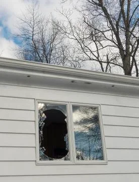Broken window  Stock Photos